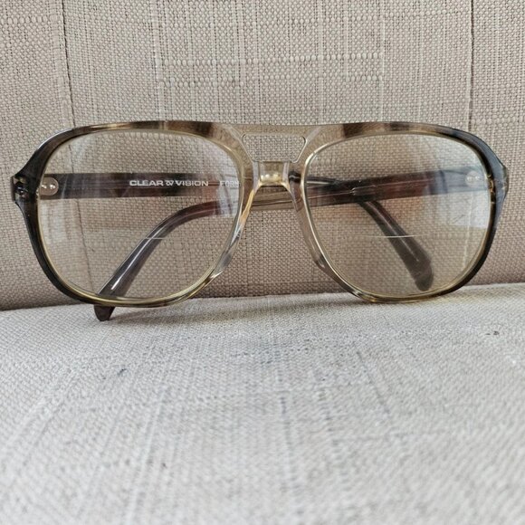 Vintage Clear Vision Men Glasses Frame Gray Eye Wear FORMAN 58[]18 145 Eyeglass - Picture 2 of 11